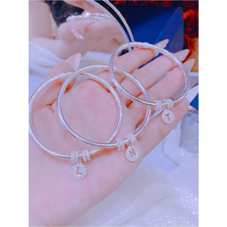 Vòng tay mic chữ cái _ bạc kim hưng