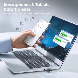 Bluetooth 5.3 USB Ugreen 90225 CM591(khoản cách 20m ghép cùng lúc 7 thiết bị, ADR bảo mật )