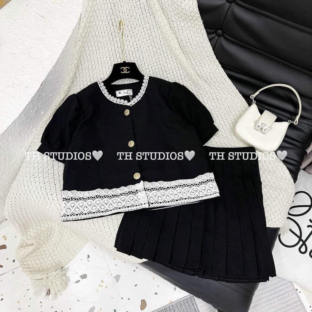Set nữ dáng croptop kèm quần short cạp cao trẻ trung thanh lịch-HVS