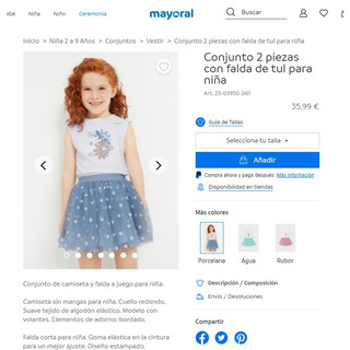 SET MAYORAL BÉ GÁI FORM NHỎ