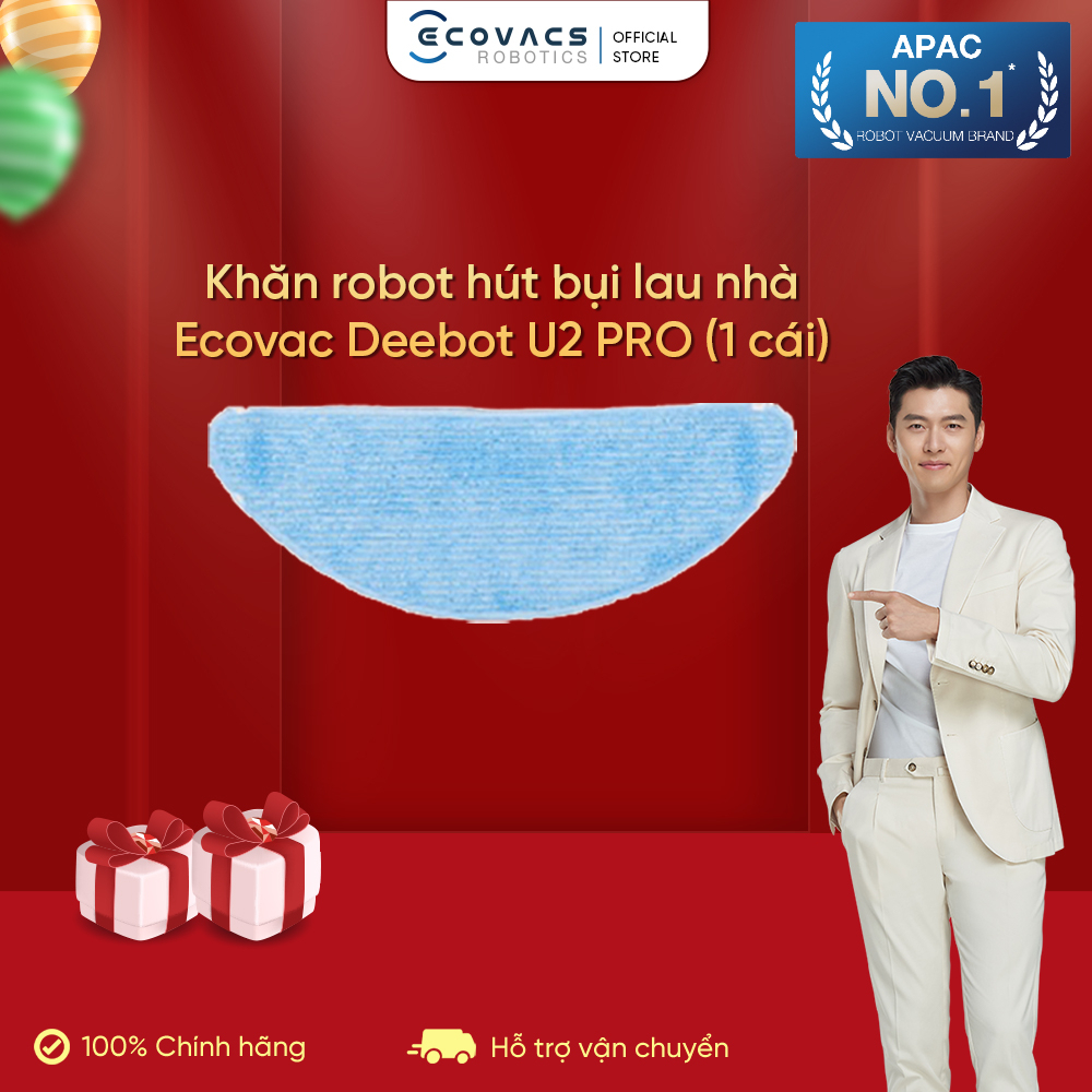 Khăn lau Deebot Robot Hút Bụi Lau nhà Deebot U2 Pro(1cái) - Hàng Chính Hãng