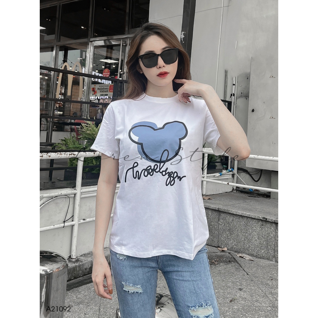 Áo thun nữ LOREN Regular mickey A21092