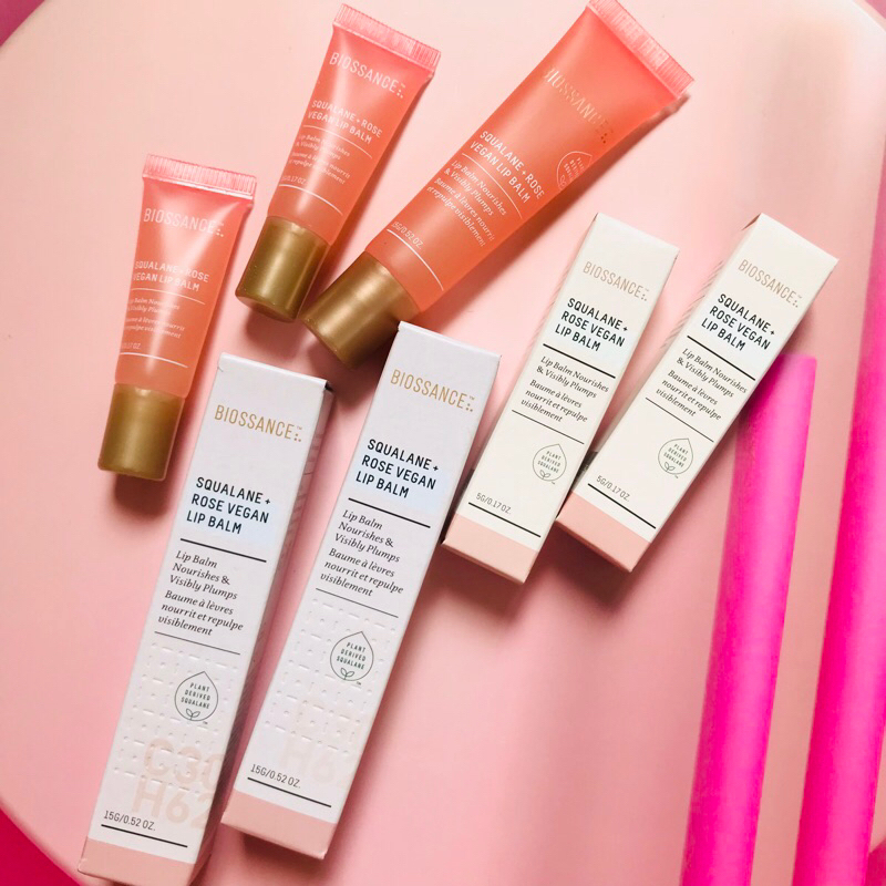 Son dưỡng môi cao cấp Biossance Squalane + Rose Vegan Lip Balm