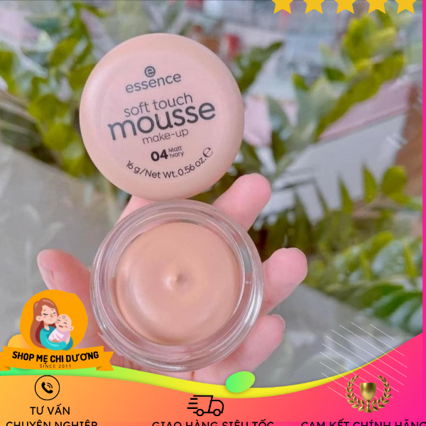 Phấn Tươi Essence Soft Touch Mousse 04 Matt Ivory, 16 g