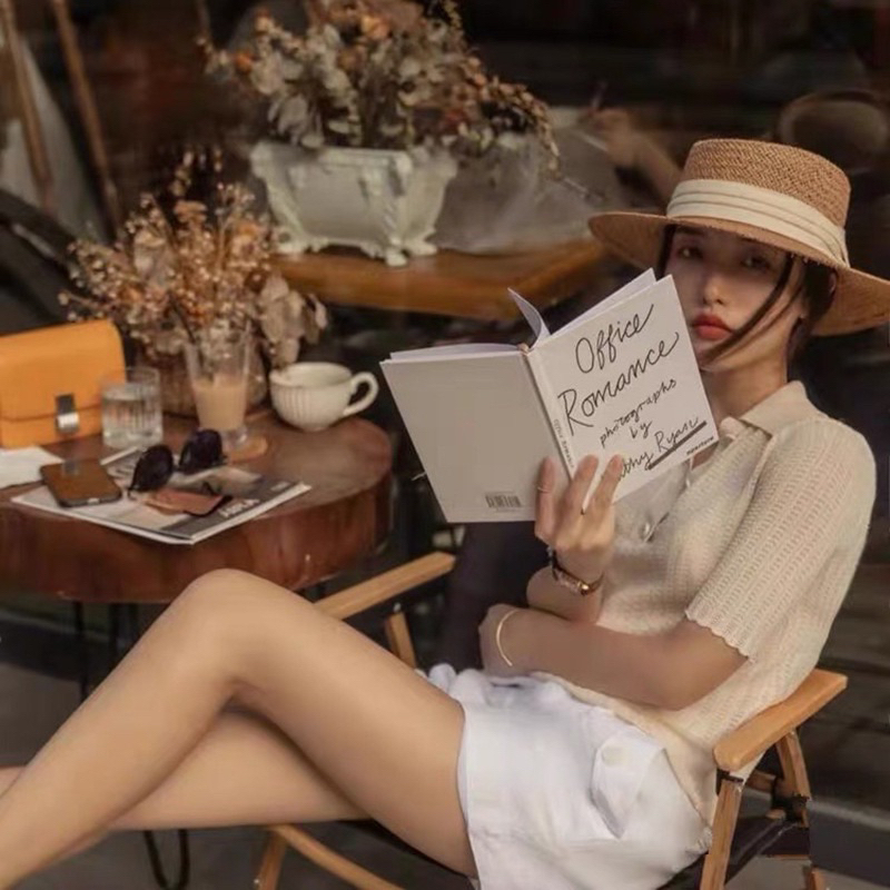 Mũ Cói đi biển Gaucho Panama cao cấp chất liệu cói tự nhiên viền trắng đen Nón cói hotrend