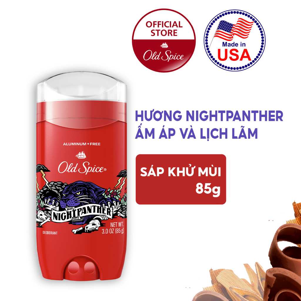 Lăn khử mùi Old Spice Stick Deodorant Night Panther 85gr - Chính Hãng USA