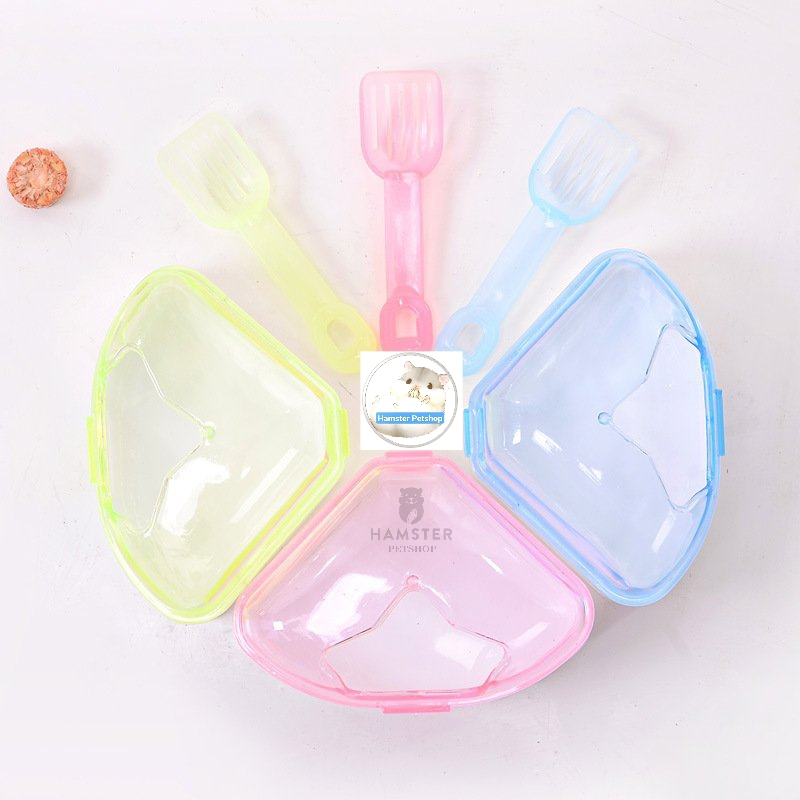 Nhà tắm hình sao dành cho hamster cao cấp (loại to), có thìa xúc
