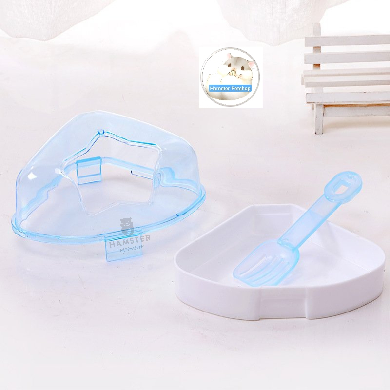 Nhà tắm hình sao dành cho hamster cao cấp (loại to), có thìa xúc