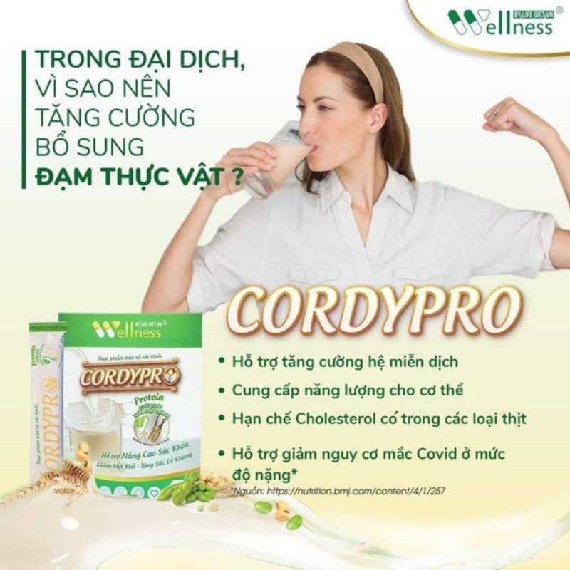 Thực phẩm protein thực vật cordypro