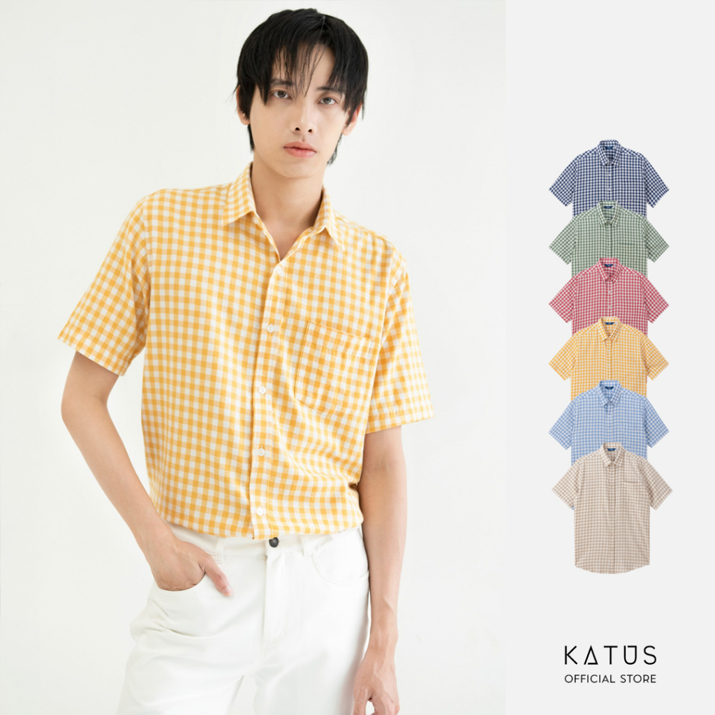 Áo Sơ Mi HB Tay Ngắn Caro Nhỏ - Katus Store 00405