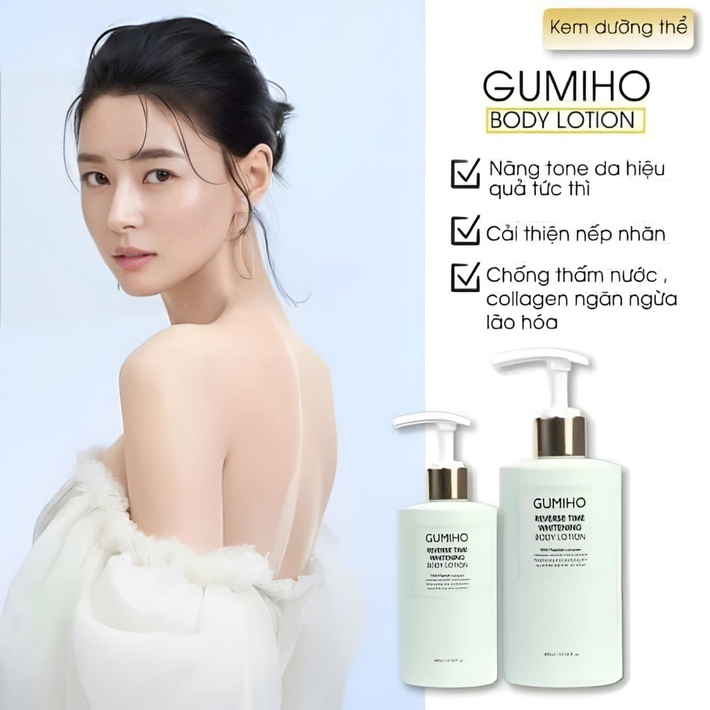 Kem dưỡng da body GUMIHO HÀN QUỐC -  kem dưỡng thể hương nước hoa cho làn da trắng khoẻ tự nhiên