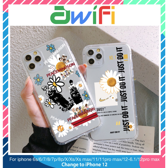 Ốp lưng iphone gd hoa daisy trong 5/5s/6/6plus/6s/6splus/7/7plus/8/8plus/x/xr/xs/11/12/pro/max/plus/ - Sale