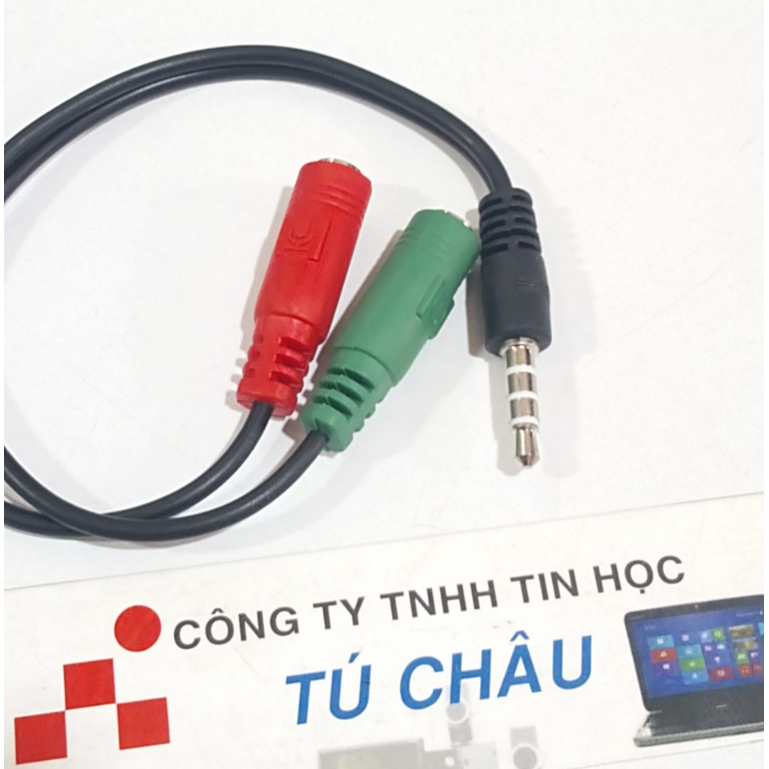 Cáp chuyển 3.5 Ly: 1 đầu 3.5 Ly ra 2 đầu 3.5 Ly (Cái - 3 điểm cực)
