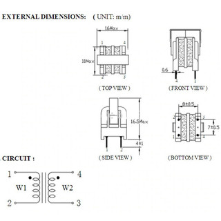 Cuộn lọc UU9.8/UF9.8 5mH 7x8mm