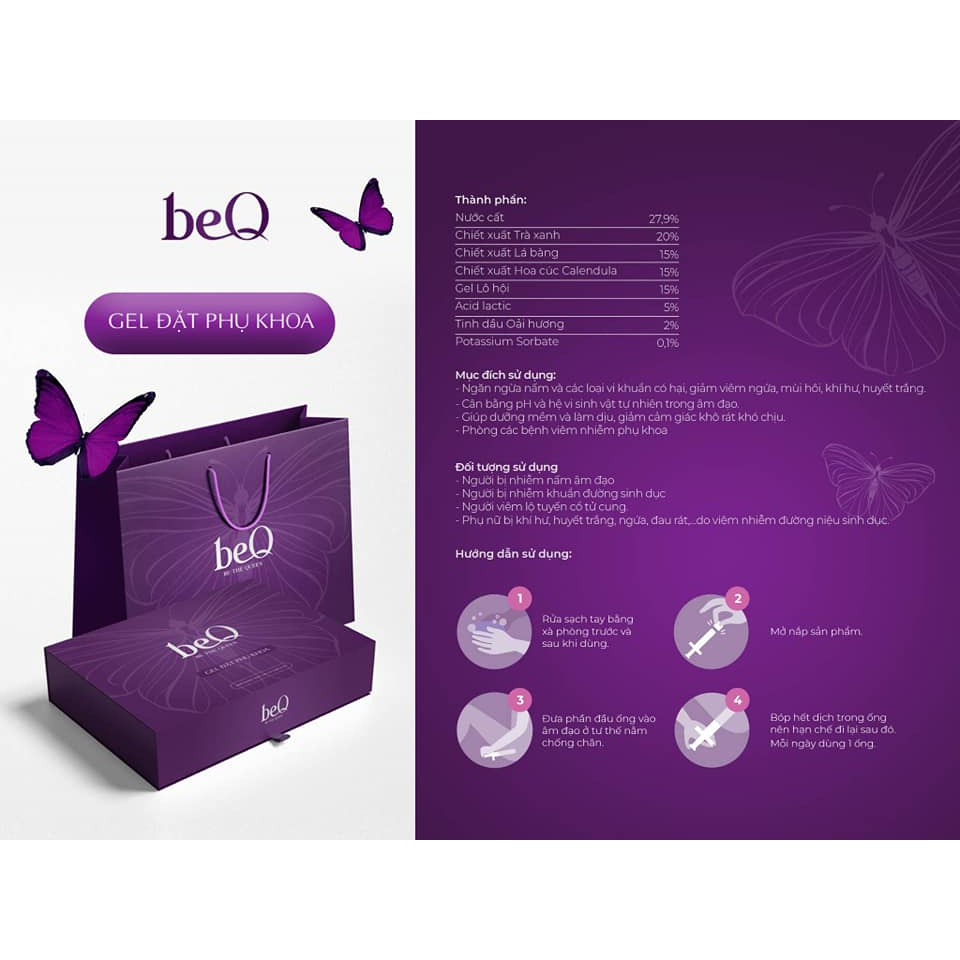 (Chính hãng ) Gel Phụ Kh. oa BeQ Faneco ( Hộp 10 ống)