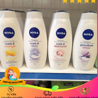 Sữa tắm trắng da, dưỡng ẩm Nivea 750ml nội địa Đức