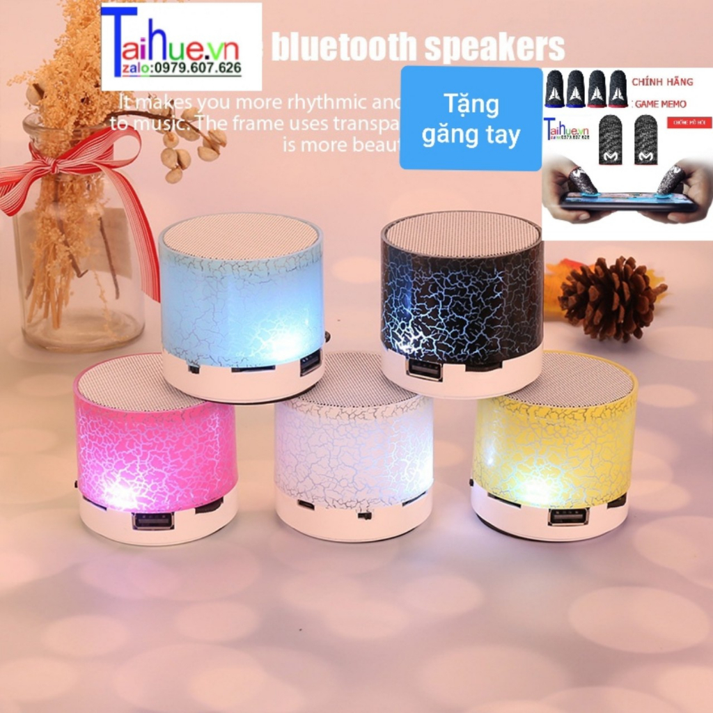 Loa Bluetooth RGB Mini không dây, Đèn LED Đổi Màu