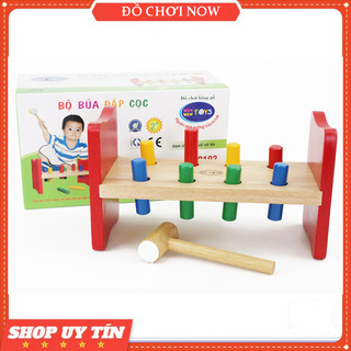 Đồ chơi đập chuột cho bé, Búa đập cọc - Đồ chơi gỗ Winwintoys