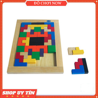 Đồ chơi xếp hình bằng gỗ, Bộ xếp gạch nhỏ - Đồ chơi gỗ Winwintoys
