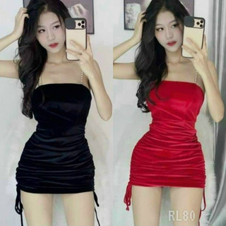 Đầm NHUNG 2 dây có giãn