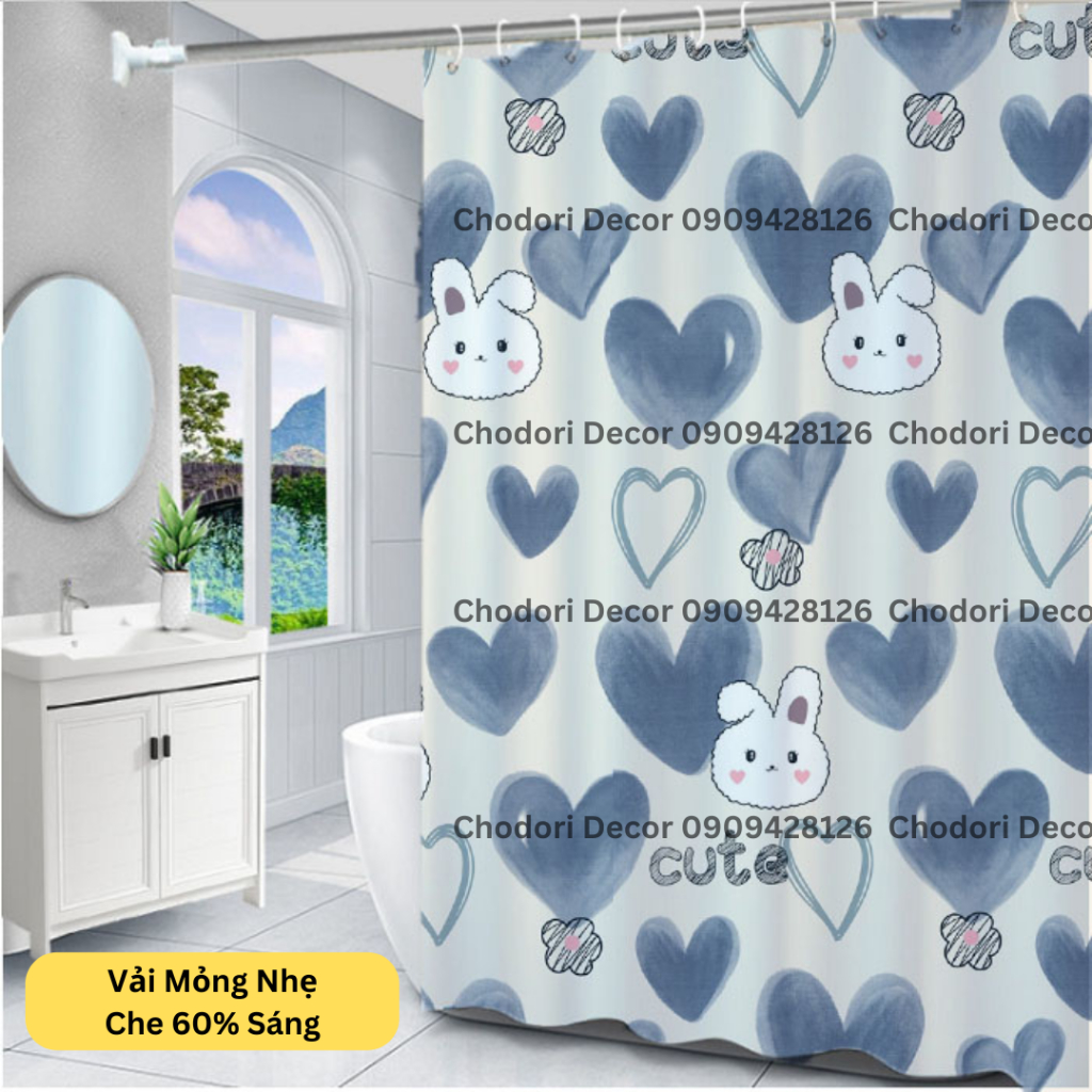 Rèm Rido Ngăn Phòng, Che Gác Trọ Với Nhiều Kích Thước Chodori