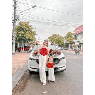 Pass áo bông hồng croptop
