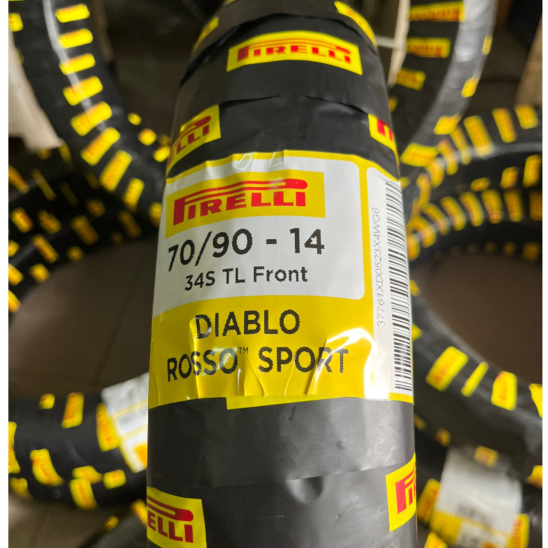 (70/90-14) Vỏ xe Pirelli Diablo Rosso Sport 70/90-14 M/C 34S TL