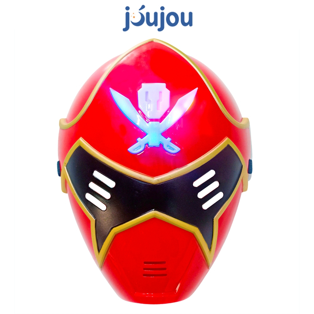 Đồ chơi trung thu haloween JuJou cao cấp, Mặt nạ siêu nhân có đèn nhấp nháy chất liệu nhựa dày dặn an toàn cho bé