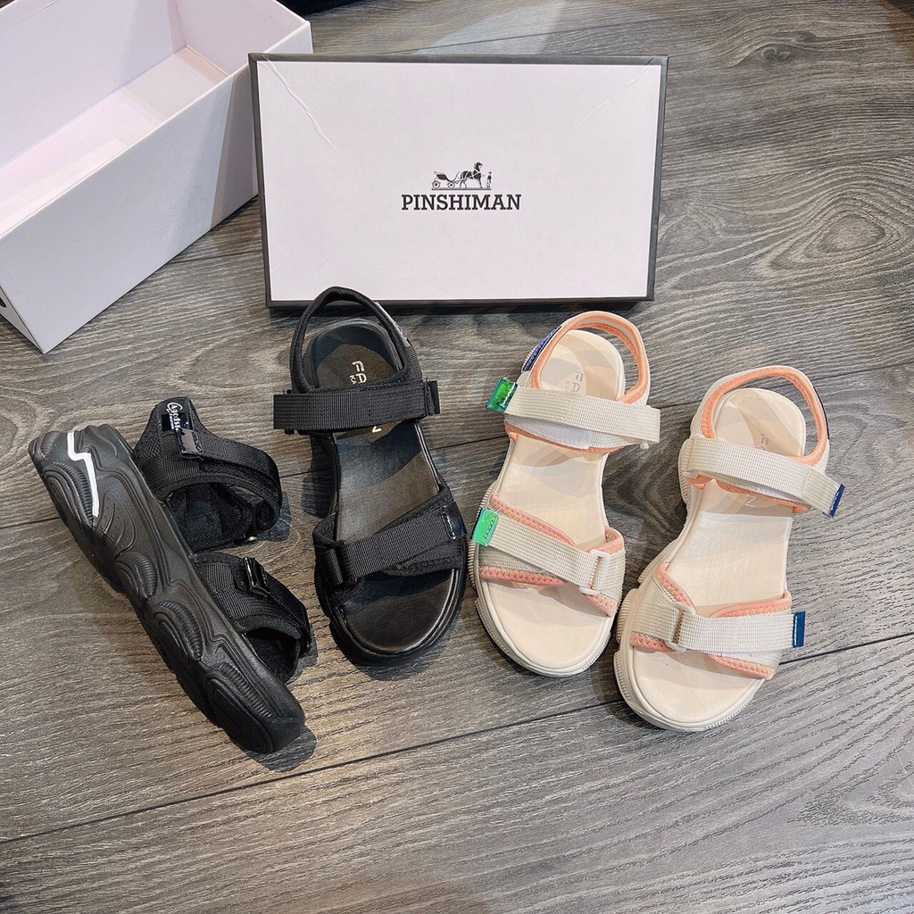 Giày sandal nữ phong cách Hàn Quốc đế cao 4cm hàng cao Cấp Vnxk chính hãng
