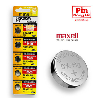 Pin chính hãng maxell 371 sr920sw dành cho đồng hồ dùng pin 371/ sr920sw/ 371rw/ 370/ ag6