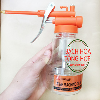 Bình Bơm Dầu, Bình Vịt Dầu Bằng Nhựa KAPUSI 350CC Bình tra dầu máy, vịt bơm dầu Kapusi