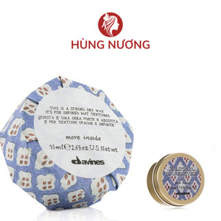 Sáp vuốt tóc Davines Strong Dry Wax là loại sáp vuốt tóc cao cấp siêu cứng, giữ nếp cực tốt, Hàng chính hãng