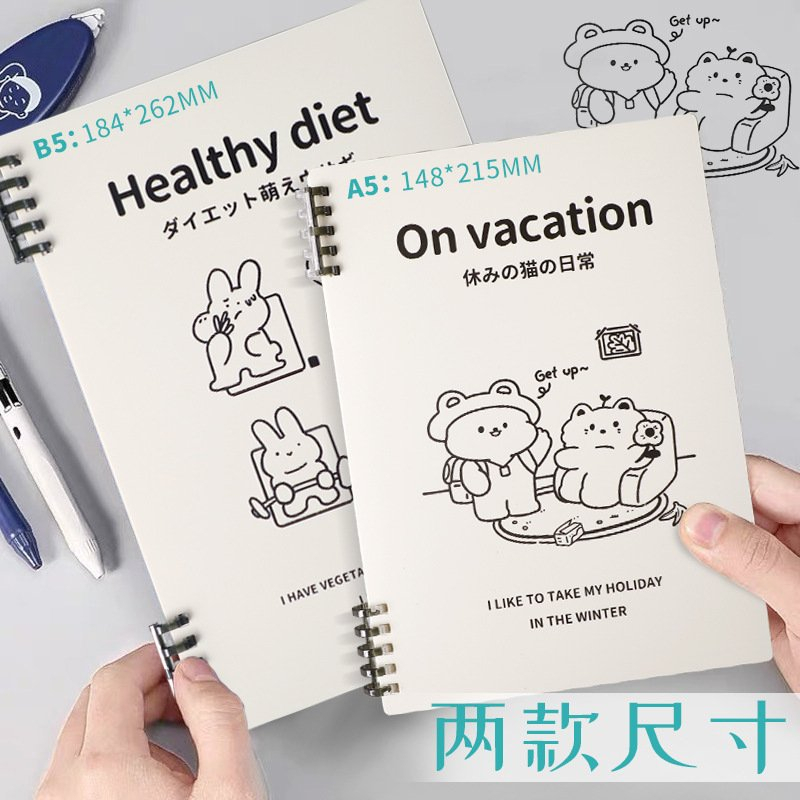 Sổ Còng Nhựa Hình Vịt Size A5, B5 Có Thể Refill Giấy