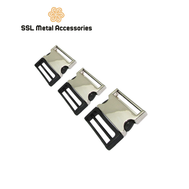 Khóa Paracord kim loại dành cho thắt lưng, chốt cài quai balo màu bạc - Alloy buckle JYS-E1411 48*40*51-H2-4B