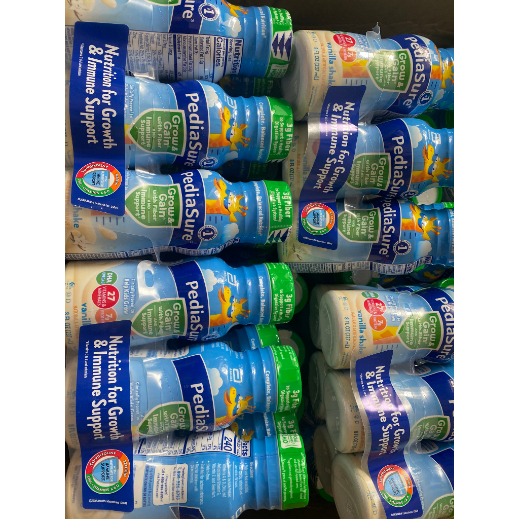 COMBO 6 Chai Sữa nước Pediasure Vani with Fiber 237ml Xanh Lá của Mỹ