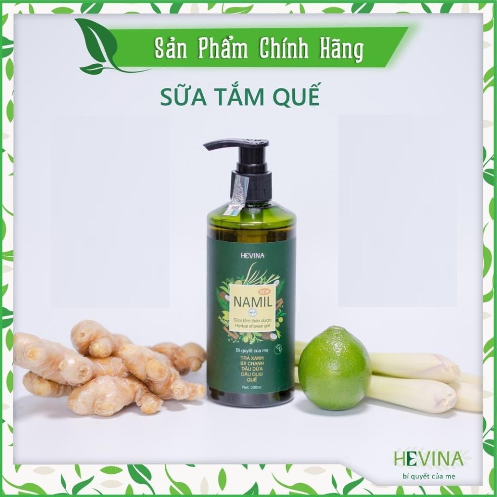 Sữa Tắm Thảo Dược NAMIL Hương Quế kháng khuẩn dưỡng da, lưu thông khí huyết 300ml