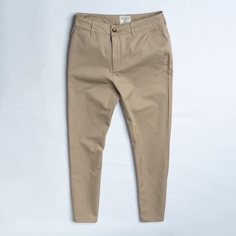 Quần Dài Kaki Nam OVERCO Chất Liệu Kaki Mềm Mịn Co Giãn Thoáng Mát