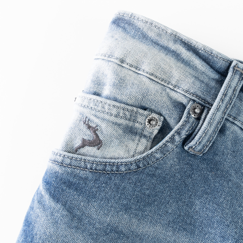 Quần Jean Xanh Nam Bigsize 80kg đến 140kg Akyoo, Chất Jean Thun Mền Mại Co Giãn ,QJ XANH A27