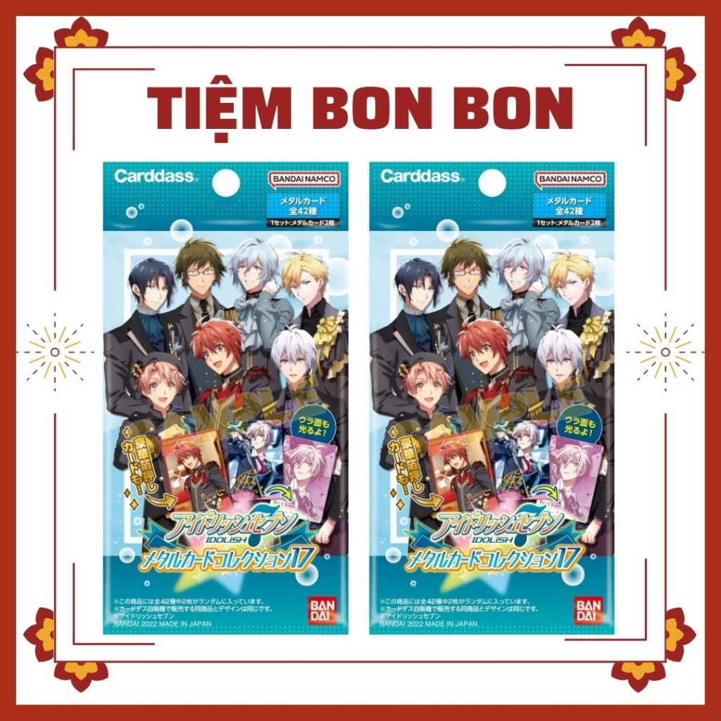 Thẻ metal IDOLISH 7 - 7 THẦN TƯỢNG vol 17