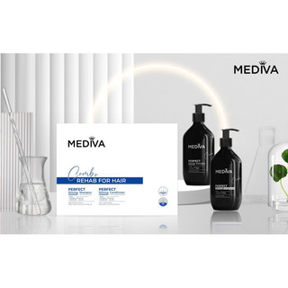 Bộ dầu gội xả mediva ngăn ngừa rụng tóc, kích thích mọc tóc, nuôi dưỡng tóc từ sâu bên trong chính hãng