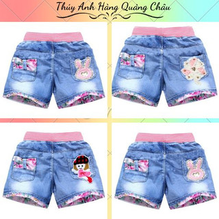 Quần Short Bò Trẻ Em Dành Cho Bé Gái Hàng Quảng Châu Cao Cấp Loại 1 HOT 2024(SB1)