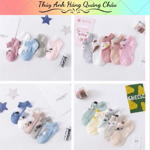 (T2) Set 5 đôi tất , tất phối lưới xuất Hàn cho bé trai và gái ,hàng mẫu mới HOT 2020 ,cao cấp loại 1