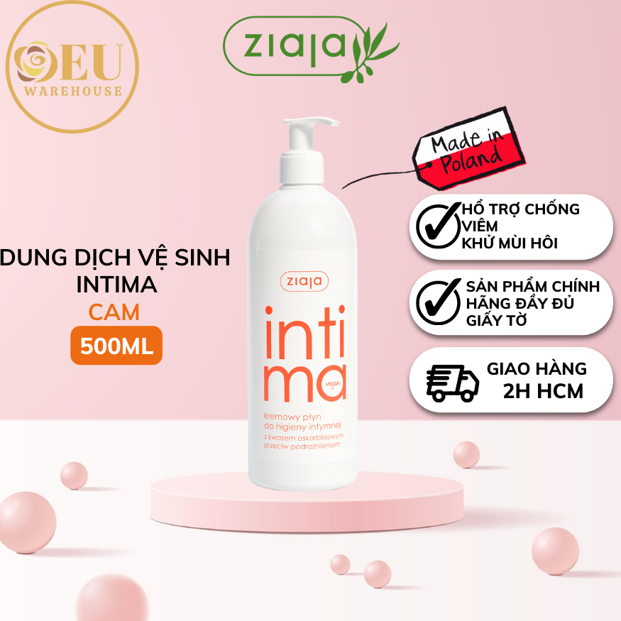 [Nhập Khẩu Balan] Dung Dịch Vệ Sinh Phụ Nữ Intima Ziaja- Mẫu Mới 2023