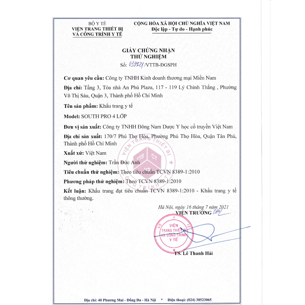 1 Thùng khẩu trang y tế 4 lớp kháng khuẩn Southpro - thùng 50 hộp - có màng