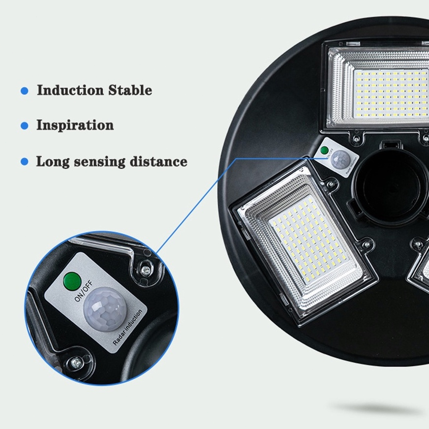 Đèn led năng lượng mặt trời ngoài trời 5000w 4000w,Siêu sáng và không thấm nước Phạm vi chiếu sáng 360°