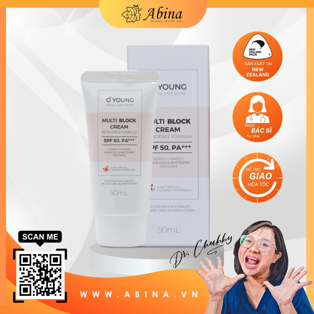 Kem chống nắng bảo vệ da Oyoung Multi Block Cream SPF 50 PA+++ - Chubby