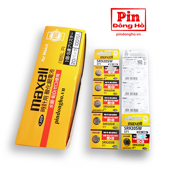 Pin SR920SW Maxell Pro 371 Chính Hãng Thay Pin Đồng Hồ Đeo Tay