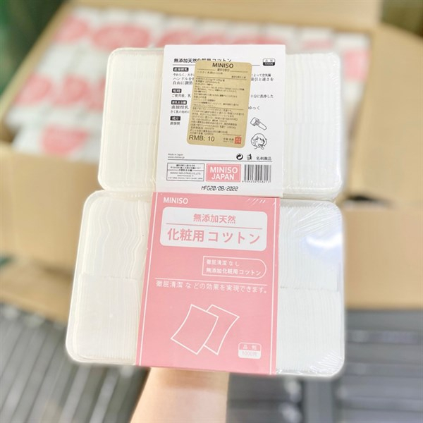 Bông Tẩy Trang 1000 Miếng Miniso Mỏng Bông Đắp Toner Hiệu Quả