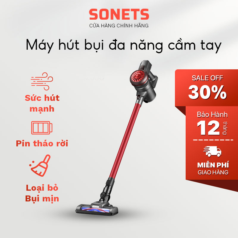 Máy Hút Bụi Không Dây, Máy Hút Bụi Mini Cầm Tay Đa Năng Vệ Sinh Sàn Nhà, Ô Tô Chính Hãng SONETS.