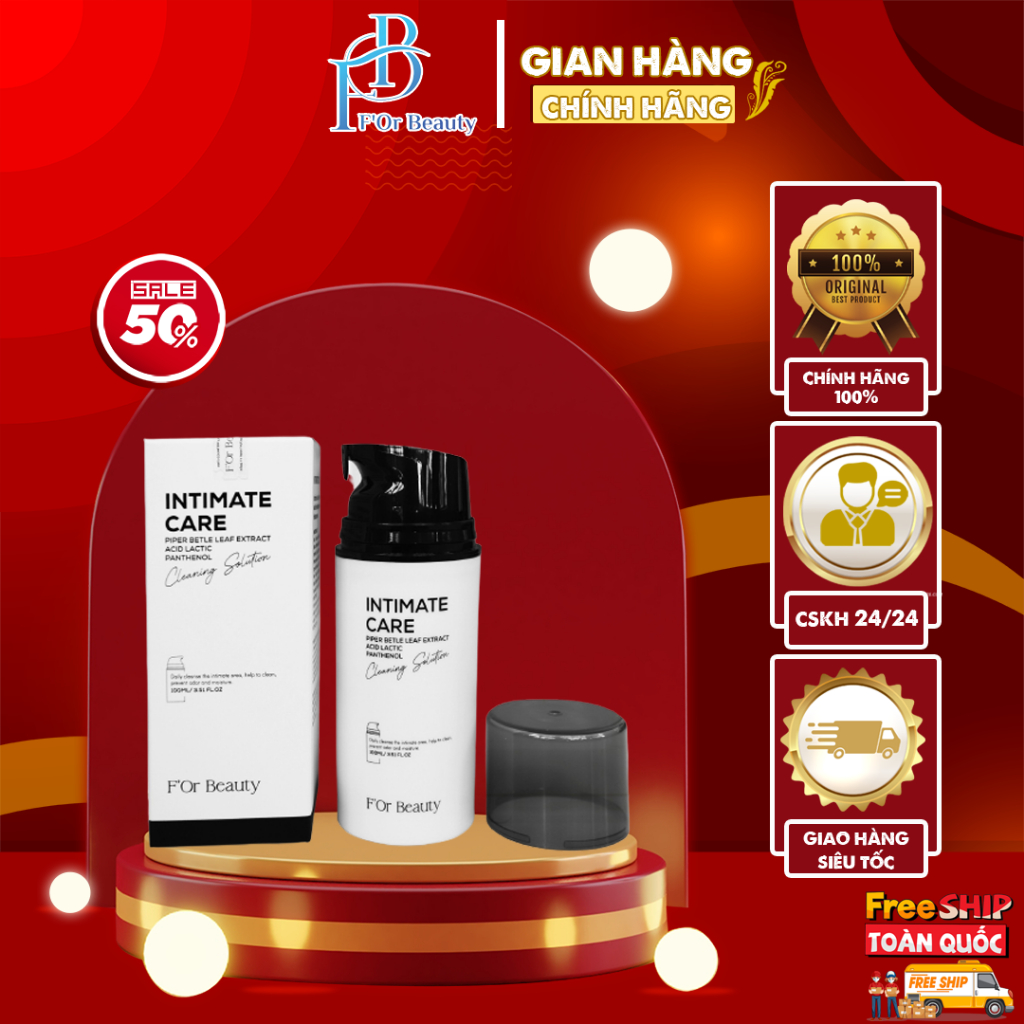 [Hàng Chính Hãng] Nước Hoa Vùng Kín Unisex F'or Beauty - Dung Dịch Vệ Sinh 100Ml/Chai Mang Lại Cảm Giác Mát Nhẹ